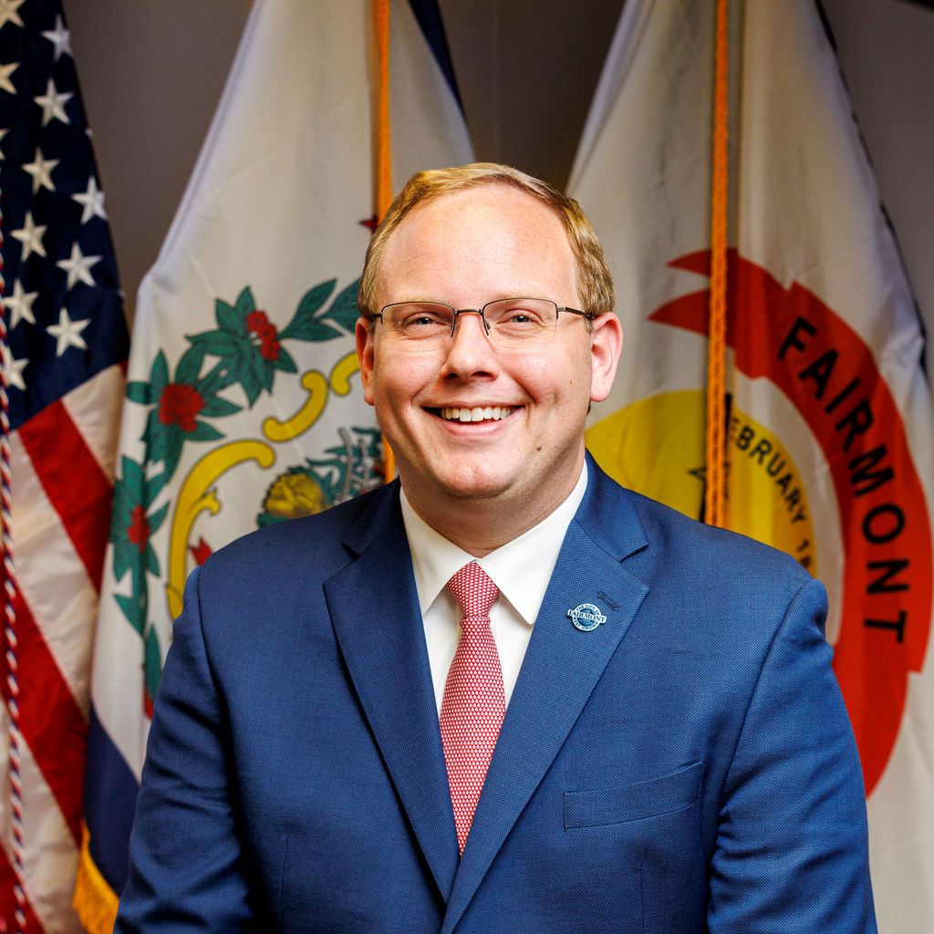 A headshot of Fairmont's 10th City Manager, Travis L. Blosser